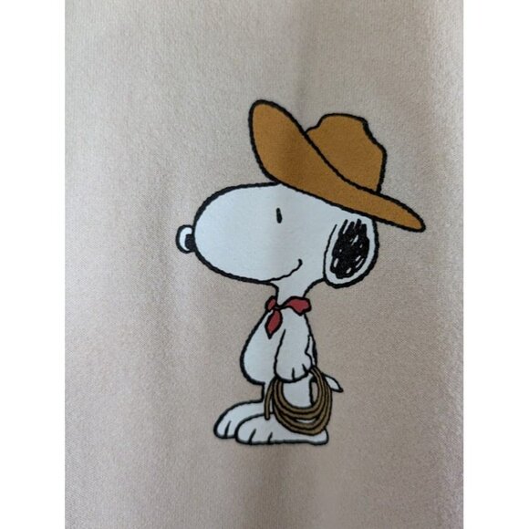 Peanuts Snoopy Camping in the Woods Sweatshirt Size XL Cowboy Western Knott's - Picture 5 of 5